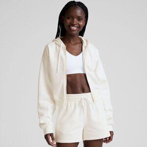 NWT Beyond Yoga LuxeFleece Hoodie (Fresh Snow Color -- White)